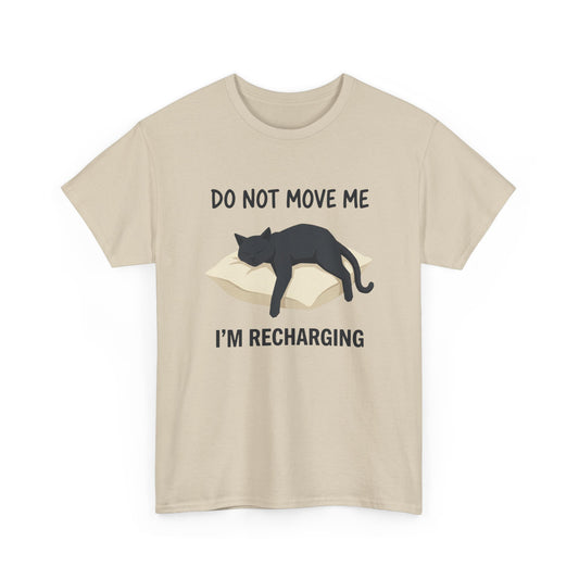 Do Not Move Me Cat Lover Shirt, Black Cat Nap Tee